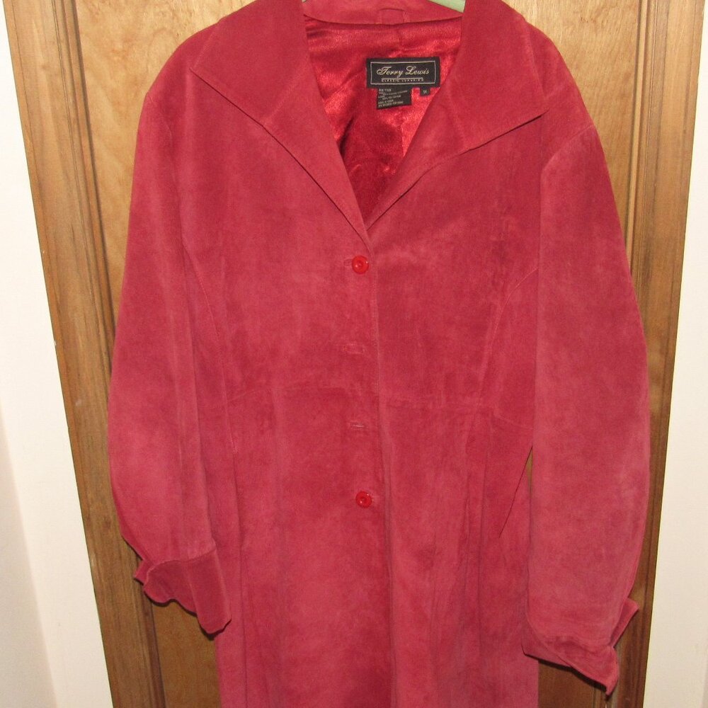 Women's Red Leather(suede) jacket